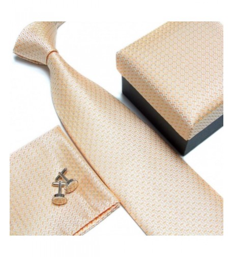 Secdtie Necktie Business Cufflinks Champagne