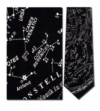 Black Constellations Astronomy Necktie Neckwear