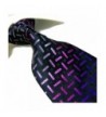 Extra Fashion Black Purple Necktie