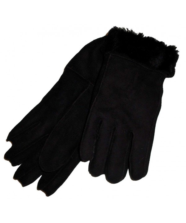 VillageShop Shearling Gloves X Large Black