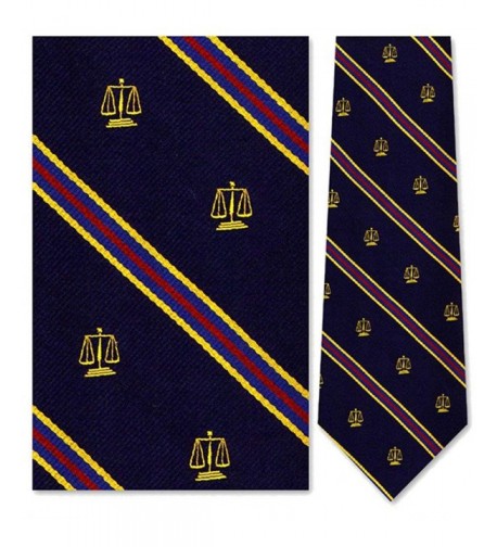 Stripe Legal Scales Justice Necktie