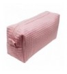 Cotton Waffle Cosmetic Small Pink