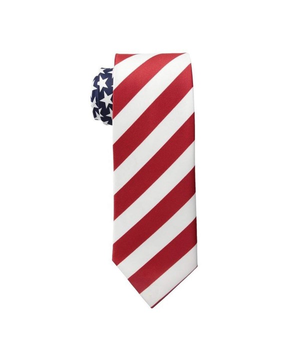 American Patriotic NeckTie White Colors