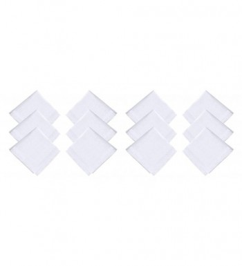 JFL Cotton White Handkerchiefs Pieces