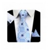 GUSLESON Fashion Necktie Handkerchief Cufflinks