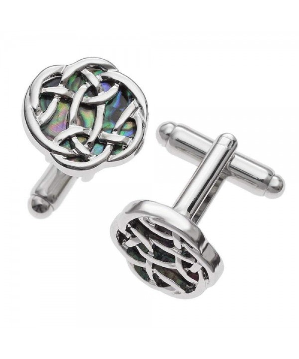 BellaMira Infinity Cufflinks Natural Abalone