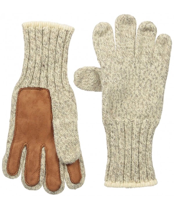 River Leather Glove Beige Brown