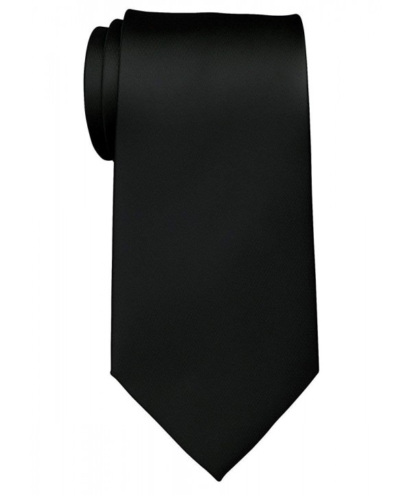 Retreez Solid Plain Microfiber Necktie