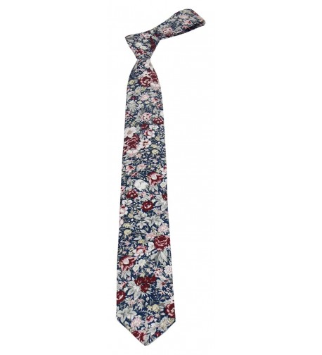 100 Cotton Floral Print Tie