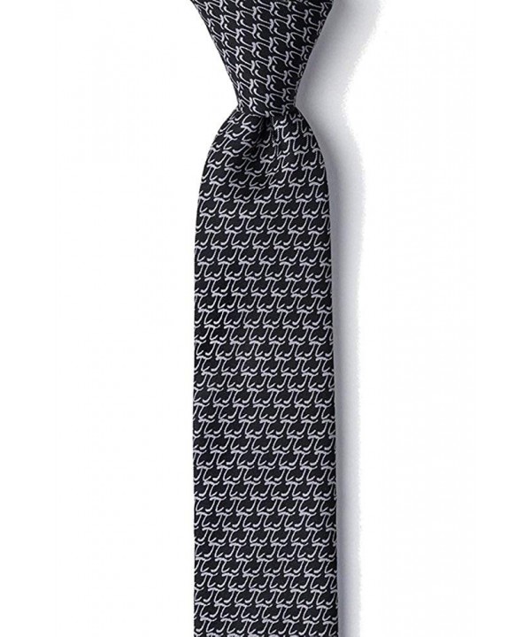 Symbol Mathematics Skinny Narrow Necktie