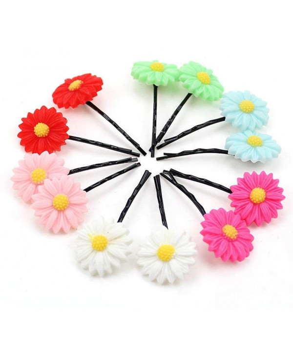 12Pcs Daisy Flowers Hairpin Random 12Pcs Daisy Flowers Hairpin Random