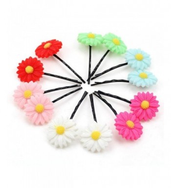 12Pcs Daisy Flowers Hairpin Random