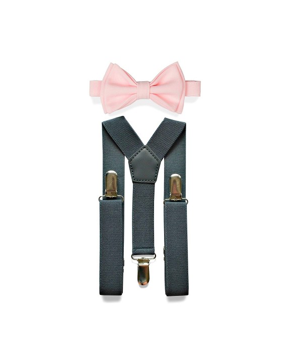 Charcoal Grey Suspenders Baby Toddler