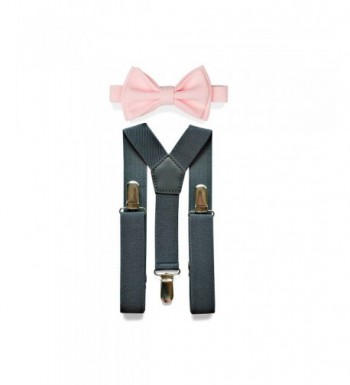 Charcoal Grey Suspenders Baby Toddler