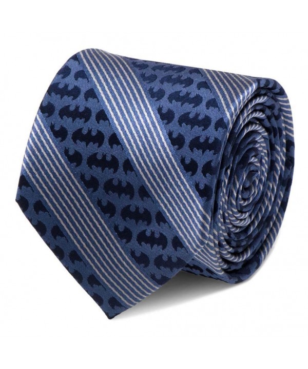 Mens Batman Pinstripe Navy Necktie Mens Batman Pinstripe Navy Necktie