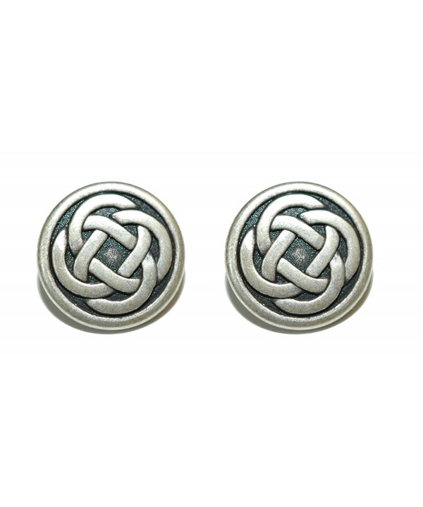 Silver Round Celtic Links 088a