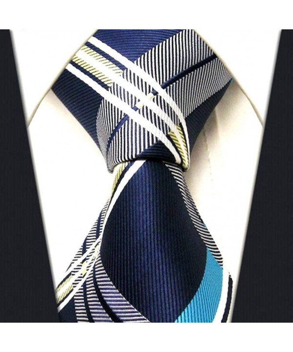 Plaid Ties Men Woven Necktie