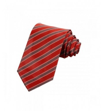Mens Striped Jacquard Woven Necktie