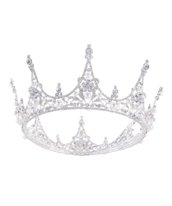 SSNUOY Silver Crystal Princess Headpiece
