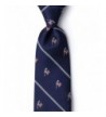 Navy Blue Microfiber Brave Necktie