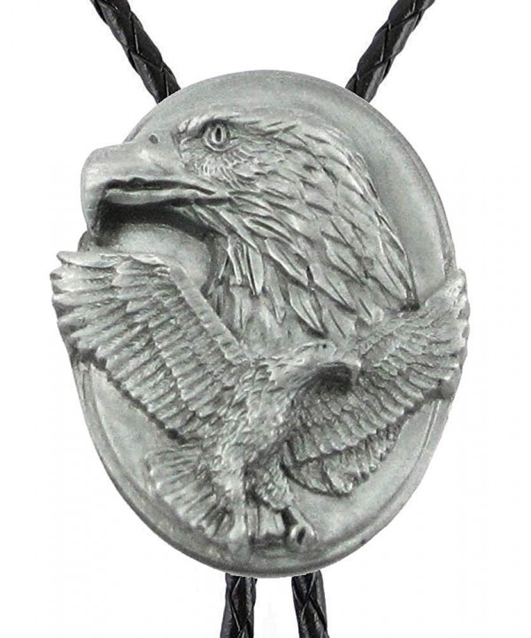 Bolo Eagles Sculpted Pewter Unpainted Bolo Eagles Sculpted Pewter Unpainted