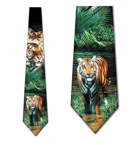 Tiger Mens Neckties Three Rooker