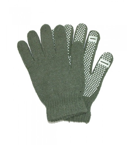 CTM Texting Winter Gloves Green