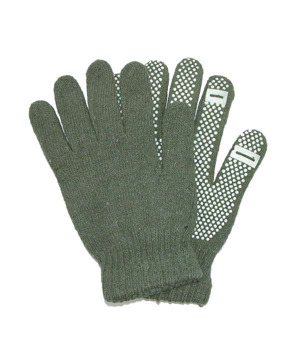 CTM Texting Winter Gloves Green