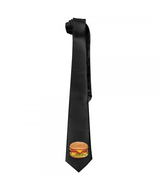 ZHONGJIAN Hamburger Printed Neckties 143 145cm