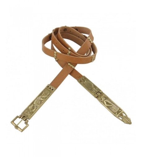Medieval Chaucer Tan Leather Belt
