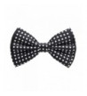 Mens Bowtie Dotted Black White