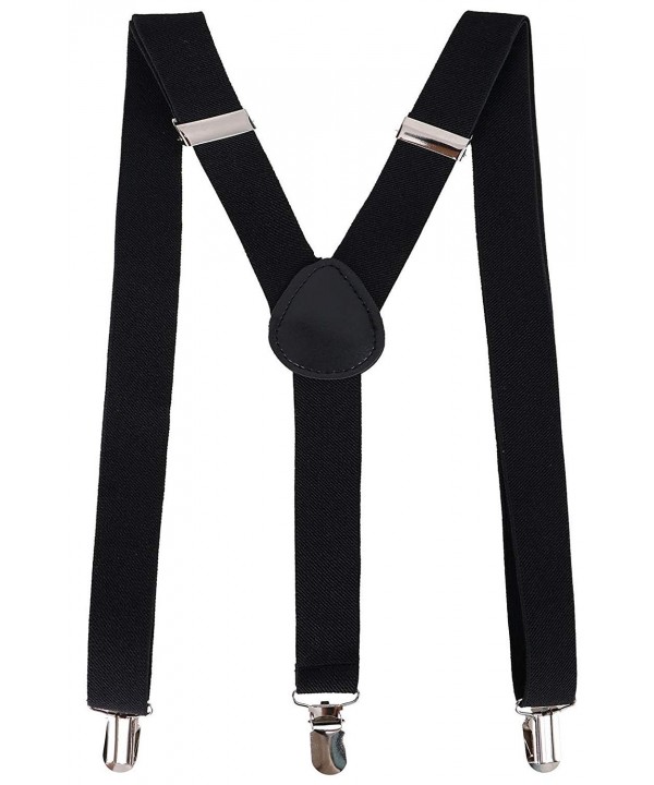 Pin clip for Suspenders. AOL Black Suspenders. Подтяжки цвет