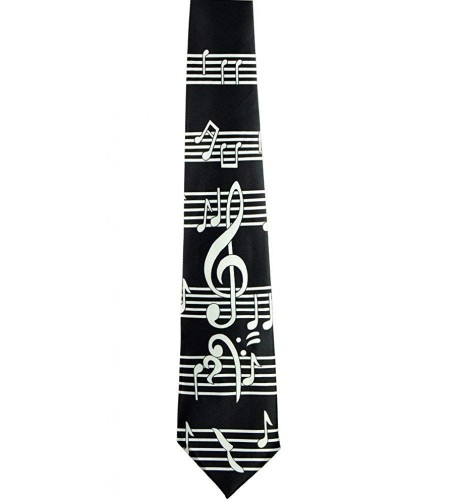Mens Musical Notes Fashion Necktie