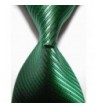 Striped Green Jacquard Woven Necktie