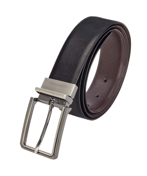 Mens Genuine Leather Belt Reversible
