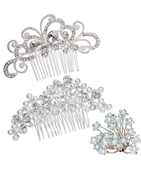 Bridal Wedding Crystal Pearls Headpiece