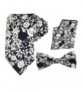 Ukerdo Floral Skinny Necktie Wedding