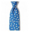 Blue Silk Polar Bears Necktie