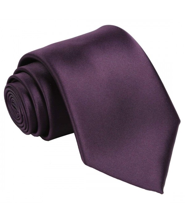FlowerMoon Formal Classic Solid Necktie