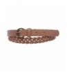 Womens Skinny Braided Woven Leather