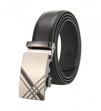 Mens Automatic Buckle Leather Belts