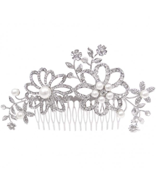 EVER FAITH Austrian Simulated Silver Tone EVER FAITH Austrian Simulated Silver Tone