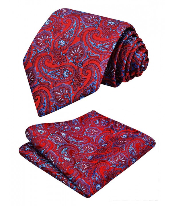 Paisley Jacquard Matching Necktie Red