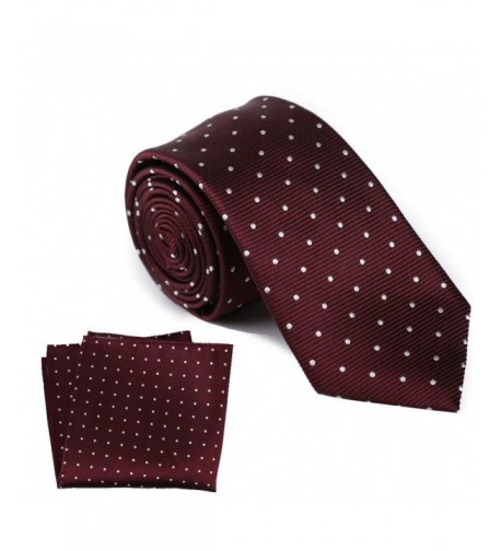 Smart Man Burgundy Necktie Pocket