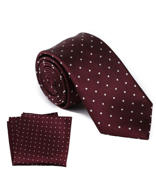 Smart Man Burgundy Necktie Pocket