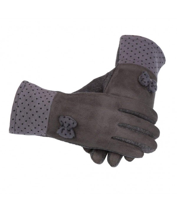 LUNIWEI Women Winter Velvet Gloves