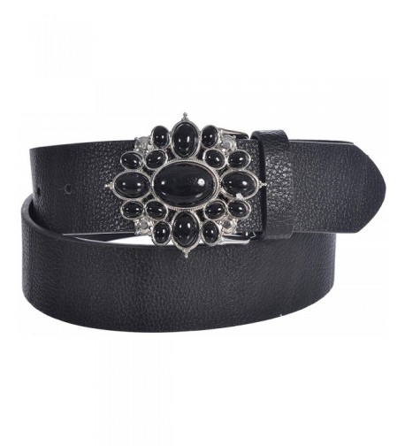 Sunny Belt Leather Bejeweled Fashion